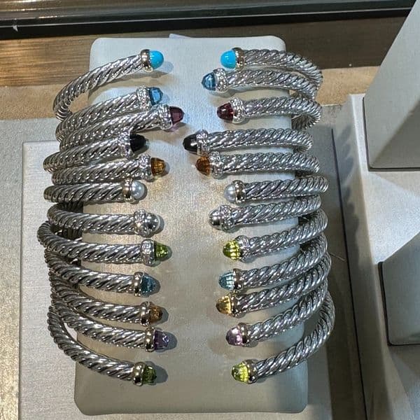 Designer Bracelet Twisted Cable Bracelet Luxury 4mm Cuff Bracelet Bangle Unisex 925 Silver 18K Gold Plated Bracelet Vintage Punk Style Jewelry Gift with Logo