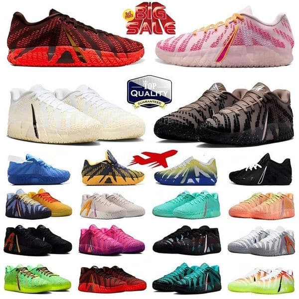 Ja 3 2026 Bright Pink Showstopper Men Women Basketball Shoes Morants Designer Trainers Volume Hyper Mint Foam Turbo Green NY Outdoor Sneakers Size 36-47