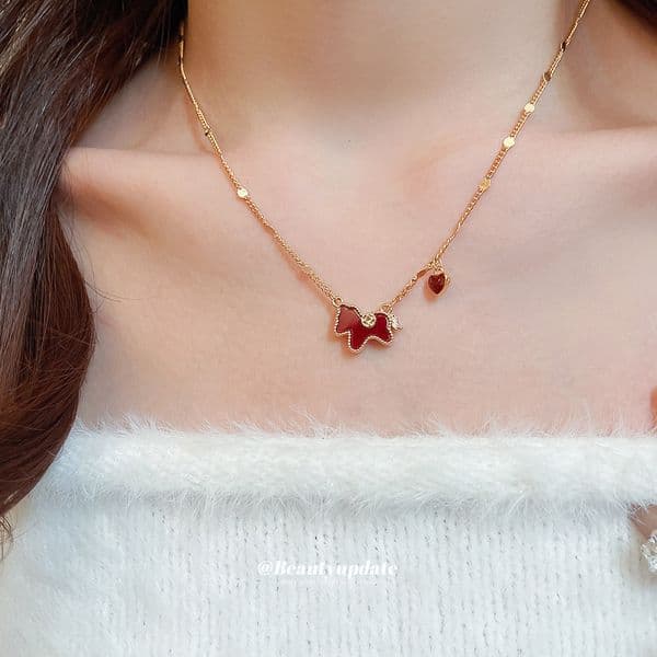 Pendant Necklaces 2026 New Designer Luxury Brand Oil Drop Metal Necklace New Chinese Light Luxury Niche Clavicle Chain Twelve Zodiac Elegant Womens Necklace