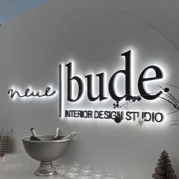 Led Backlit Letter Building Front Signage Logo Letter Outdoor 3d Signage