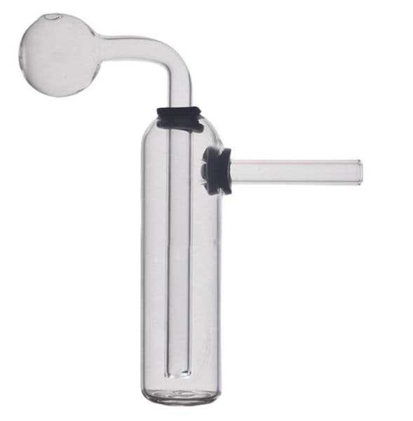 Wholesale Mini Portable Clear glass water oil burner bong pipe Cheap hookah with Removable smoking banger bowl