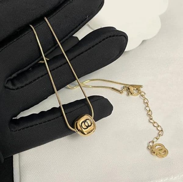 Newest 18G Gold Plated Crystal Necklace Stainless Steel Pendant Necklace Fashion Women Rhinestone Pearl Necklaces Wedding Gifts