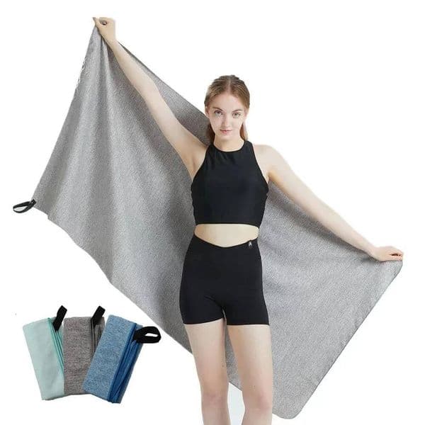 New ultra-fine fiber cationic quick drying sports outdoor fitness absorbent sweat towel, beach towel ddmythur