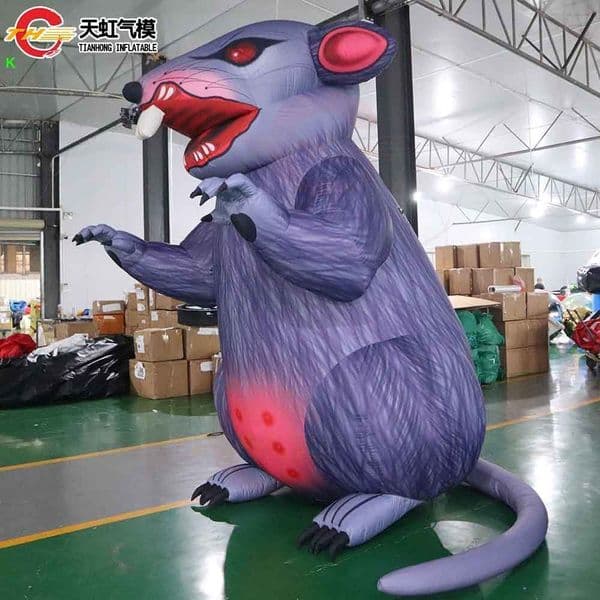 Outdoor Activities 33ft Tall Giant Animal Cartoon Inflatable Rat Boss Cartoon Blow Up Inflatable Mouse Replica for Advertising Decoration