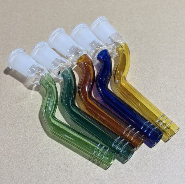 Z Shape Glass Downstem Adapter 14mm FemaleSmoking Adapter For Glass Hookahs Water Pipes Glass Bong