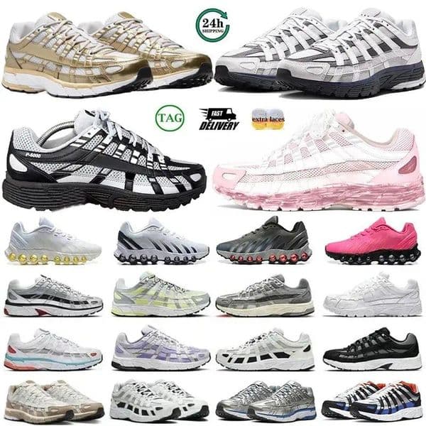 2026 Designer Running Shoes p6000 men women Sneakers p 6000 Mens Womens shoes Outdoor Sports Trainers Anthracite Grey Shadow grey Metallic Silver Triple White