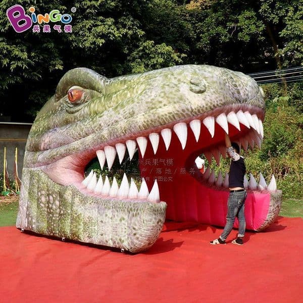 Free Shipping Durable Inflatable Dinosaur Channel Model - Ideal for Outdoor Shopping Mall Activities and Events