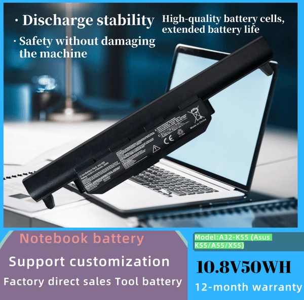 A32-K55 Laptop Battery 10.8V 50Wh for Asus K55 A55 X55 K55N K55V