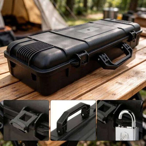 6 Sizes Hard Carry Tool Case Bag, Sealed Shockproof Safety Instrument Storage Box with Sponge, Camera Organizer