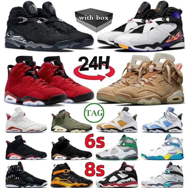 Designer 8 8s Men High Basketball shoes Sneakers Leather Trendy versatile Aqua Playoff Black Take Flight white Alternate Chrome man Training sports size 35-47