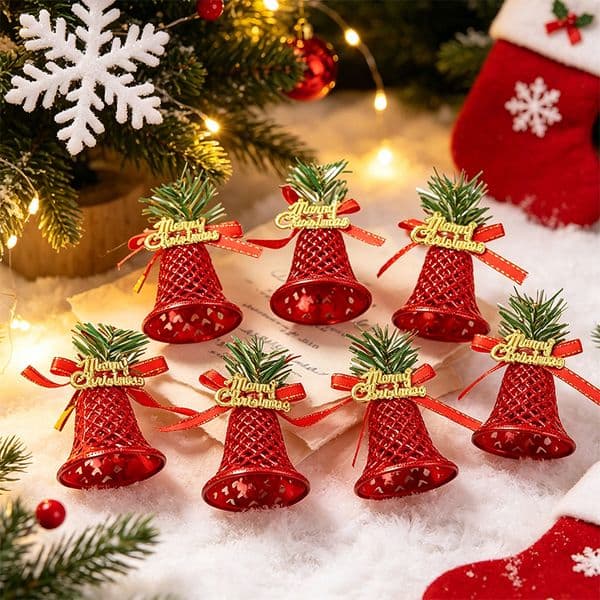 DIY Christmas Bell Pendants Festival Hanging Decor Xmas Tree Ornaments Wholesale