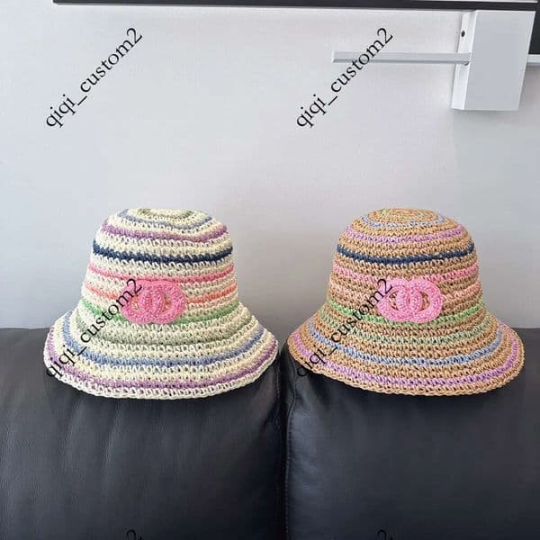 Women's Hats Summer Folding Straw Ladies Fashion Letter Inverted Sun Protection So Empty Hat Cotton Casual Grass Braid Classic Visor Correct Designer