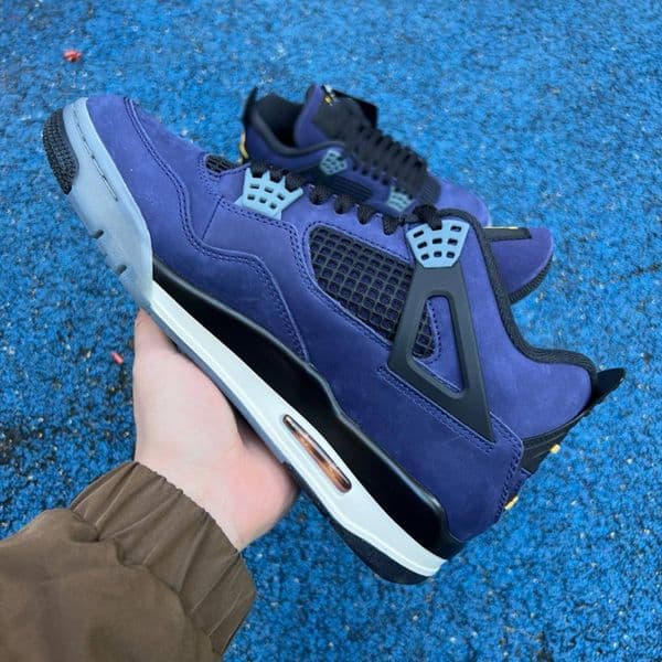 Top Quality Outdoor Shoes 4s OG Lakers Comfortable Low-top Purple Gold Men Women Basketball Sports Sneaker