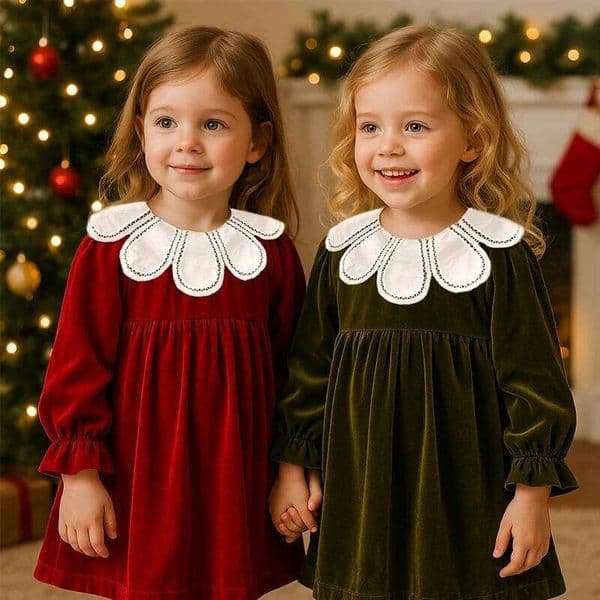 Toddler Baby Velvet Clothes Kid Girl Party Dress Winter Kids Clothing Princess Children Dresses for Girls