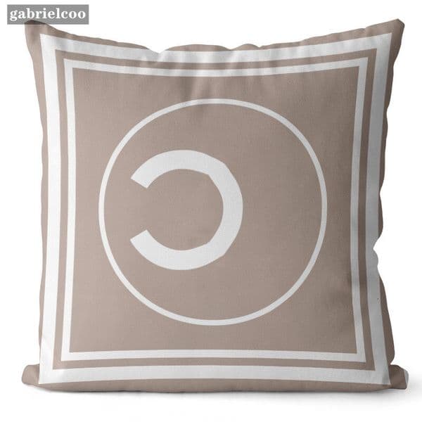 Designer Throw Pillow Black and White Throw Pillow Letter Printed Home Pillow Cover Sofa Decoration Cushion 45 45cm Pillow Core Removable