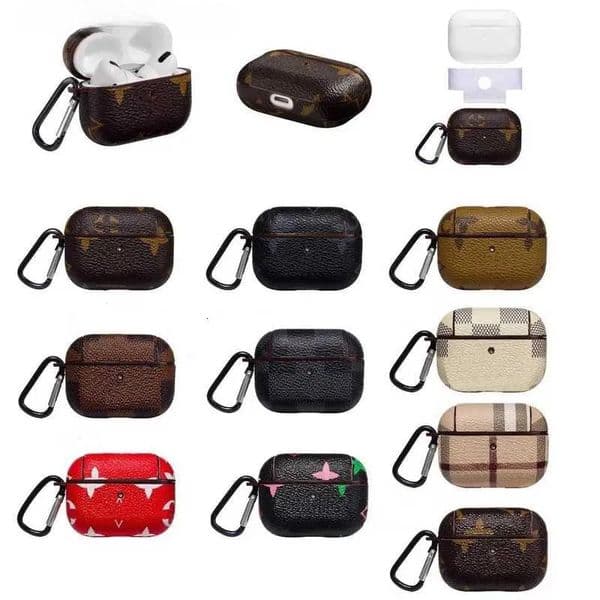 airpodspro case designer Classic AirPods 1 2 3 Pro Cases Luxury LU Leather Case 3 pro With Box Packing Drop Shippings Support