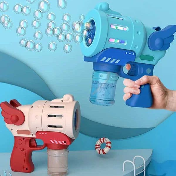 Electric Bubble Machine Flash Music Childrens Automatic Bubble Blower Soap Water Bubble Gun Childrens Outdoor ToysW240902
