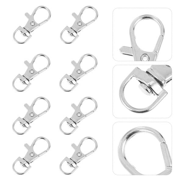 20 Pcs Parrot Cage Lock Anti-escape Buckle Supplies Bird Metal Hook Clips Cages