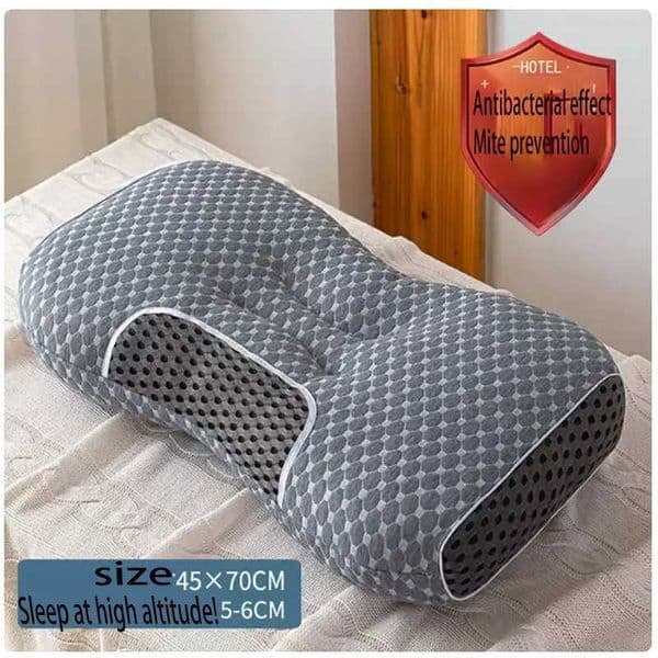 Neck protection pillow with pillow core helps with sleep scientifically designed for home use anti track neck protection pillow W240902