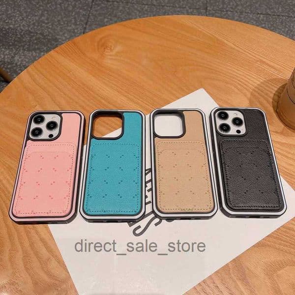 Designer Cell Phone Case for IPhone 15 16 14 Pro Max 13 12 11 15 15pro 15promax 15plus Fitted Cases Fashion Phones Cover with Card Holder