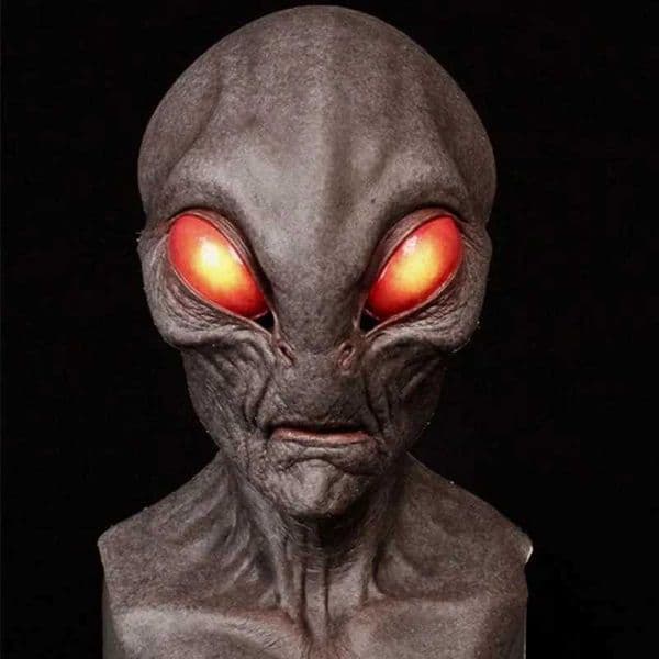UFO Alien Skull Mask Horror Role Playing Party Latex Helmet Mask Horror Alien Mask Halloween Makeup Ball Costume Props W240905