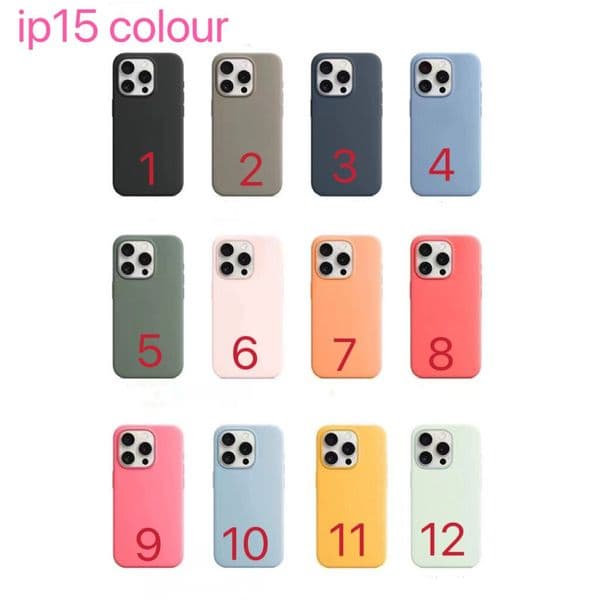 silicone Liquid Magnetic Phone Case for iPhone 15 Pro Max 14 Plus Compatible with Mag Cases and retail package Pop up animation
