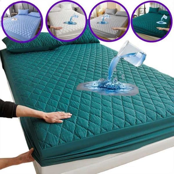 1 piece (1 piece) waterproof mattress cover silent waterproof embossed design thick mattress cover dust-proof professional W240907
