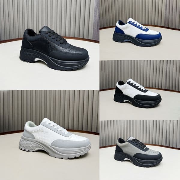 Casual Sneakers Men Trainers Outdoor Shoes Women Leather Comfort Black White With Box 652
