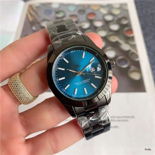 2024 Three Pin Series Luxury Men's Watch Quartz Designer High Quality Top Luxury Brand Steel Straps with Simple Style Display Calendar