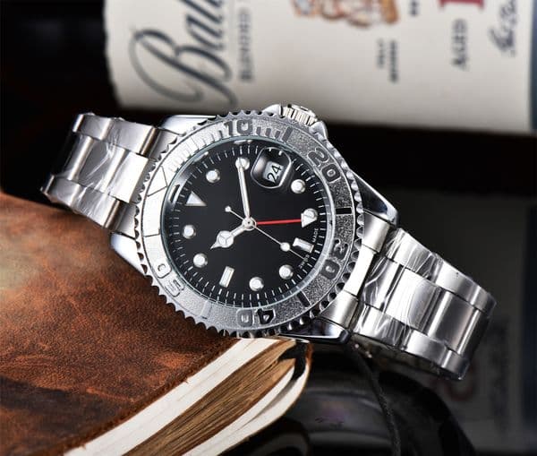 The new 2024 Men's mechanical watch brand watch automatic mechanical movement men's watch business watch steel strap