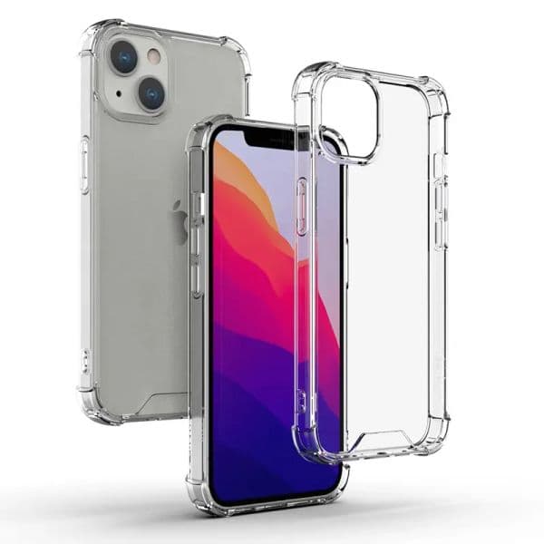 Transparent Shockproof Acrylic Hybrid Armor Hard Phone Cases for iPhone 16 15 14 13 12 11 Pro XS Max XR 8 7 6 Plus Samsung S24 S23 S22 S21 S20 Note20 Ultra