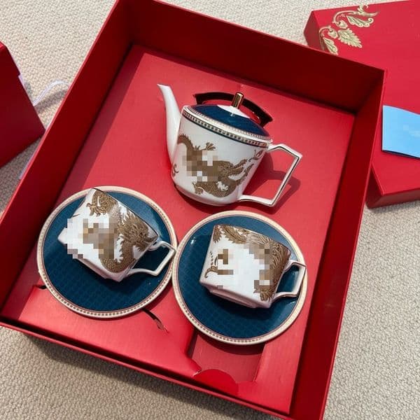 Designer And Tea W Live Oriental Legend Phoenix Coffee Set Exquisite Bone China Dragon Year Home Gift 2525