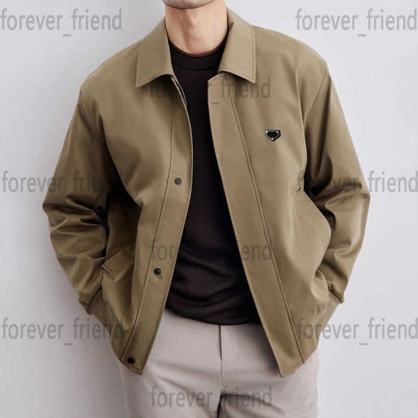 Men's Jackets designer Melad Spring and Autumn New Korean Edition Flip Collar Executive Jacket Trendy Brand High End Solid Color for Men K42O