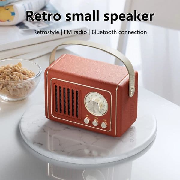 P19 Mini Retro Speaker TF Card Play FM Radio Portable Rechargeable Wireless Loud Bluetooth Speakers for Home Outdoor