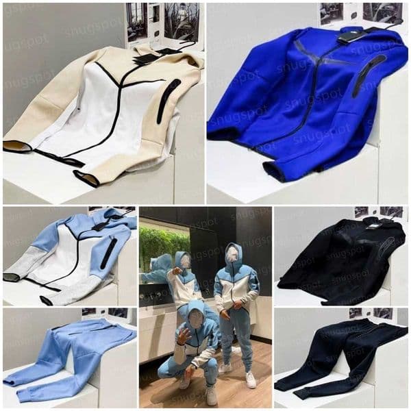Mens Womens Nocta Hoodies Pants Tracksuits Jackets Tracksuit Tech fleece Full Zip Hooded Sweatshirt Loose Pants Man Black White Grey Techfleece Sports Suit yh
