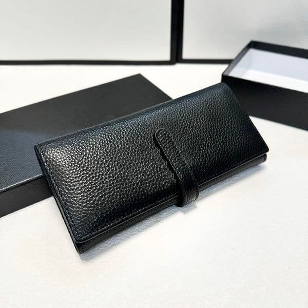 Designer bag Luxurys Classic Wallets Cowhide Leather Wallet Card Holder coin purse Handbags Classic Clutch Bags Purse Card Women Ccredit card slot 19cm