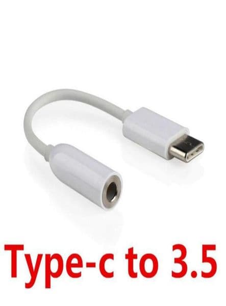 Type-c to 3 5mm aux o jack headphone jack adapter cable to 3 5mm earphone adapter For Samsung Note8 S8 edge HUAWEI255E3673598