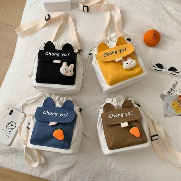 new fashion bag model Cute student slanted female Bag Harajuku letter printed soft girl canvas bag bag designer women s bag seat belt bag crossbody bag free shipping