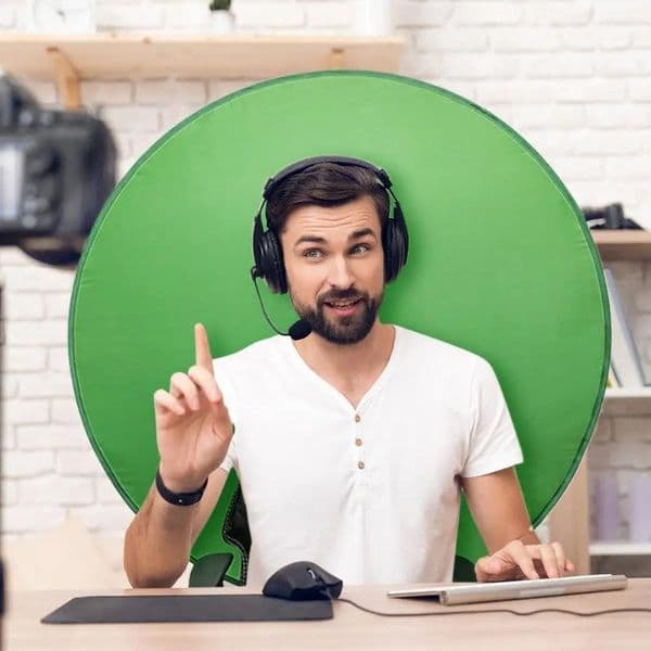 Green Screen Photography Background Photo Portable Reflector for Live Streaming Video Studio Background Board