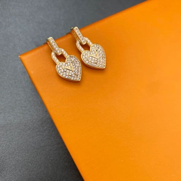 Luxury Designer Earrings for Women letter Stud Party Crystal Gold Plated Wedding Engagement Earrings Gift Jewelry