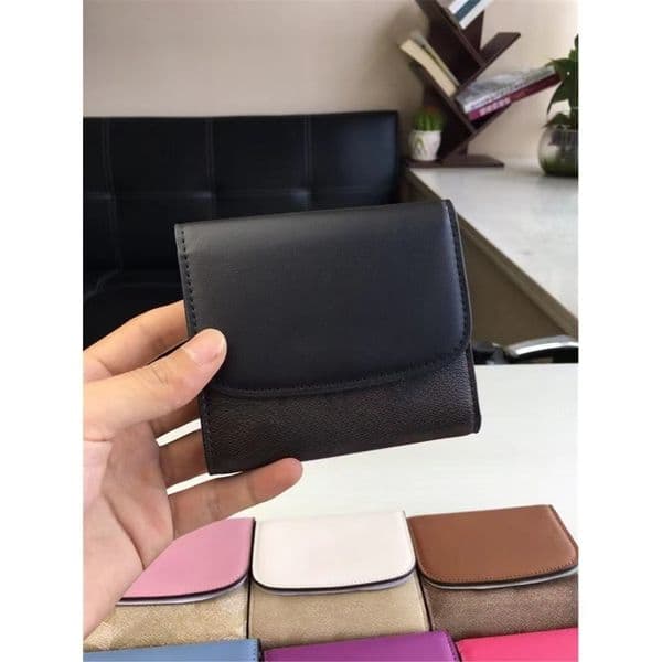 Designer Signature Canvas Folding Multicolour Short Wallet