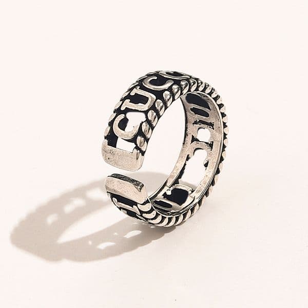 Luxurys Charm Brand Designer 18K Gold Plated Letter Rings Crystal Rhinestone Silver Love Rings For Women Engagement Ring
