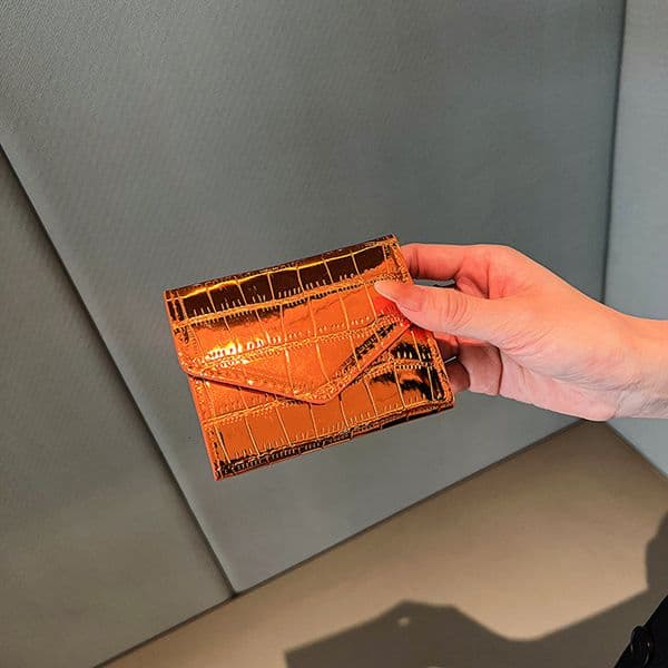 Short Purses for Women New Fashion leisure Stone Pattern Laser Wallet High wallet Capacity Card Holders fashion bag Coin Purse Mini Small Money Bag
