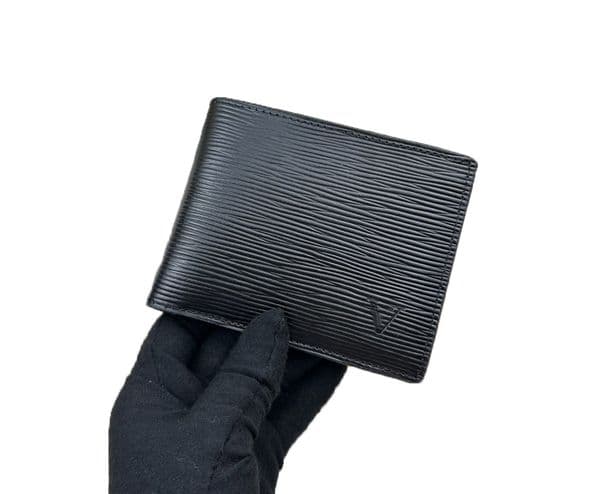 Men's Designer Multiple Wallet luxury Graphite Flower & Letter Short Purse Elegant Titanium Card Holder Premium Quality Fashion Small Money Clutch with Box Dust Bag