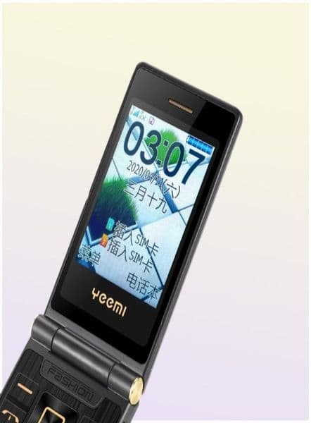 Unlocked Senior Flip Cell phones Double Dual Screen phone 2 SIM Card Speed Dial One key Fast Calling Touch Handwriting Big Keyboar