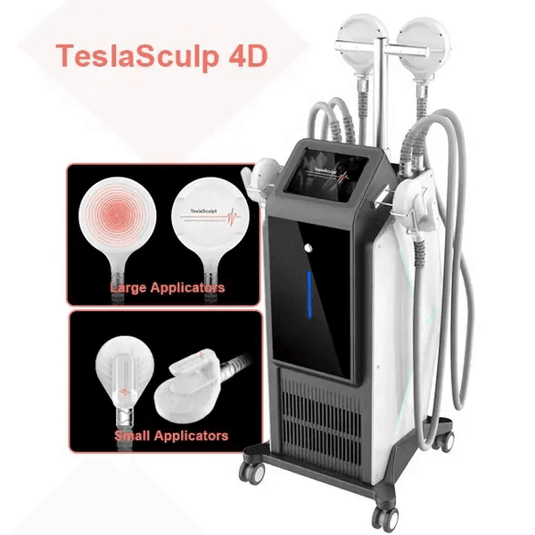 New Powerful 4 Handles Teslasculpt HIEMT Muscle Building Slimming Fat Burning Portable EMS Sculpting Machine