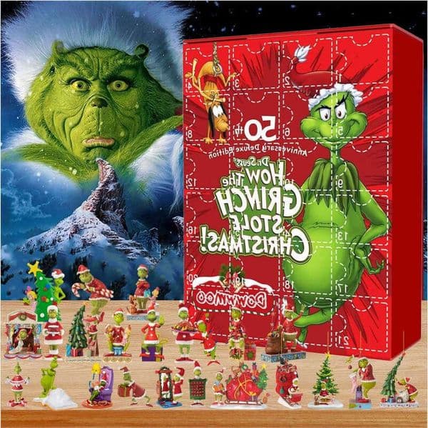 Christmas Doomsday Ornament Creative Grinch Elk Day Calendar Bd Box Pendant Acrylic