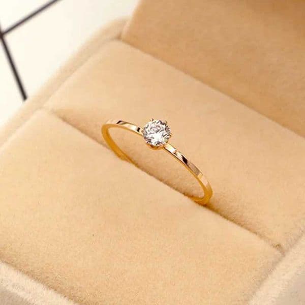 Love Jewelry Titanuim Steel Rose Gold Color Ring CZ Crystal Ring For Women Couple Finger Rings Wedding Size 3-10 KK005-6X240926