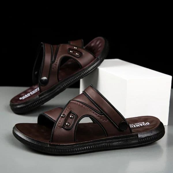 Adult Men's Sandal Soft Men's Slippers Luxury 2024 Slipers Flip Flops Man 2024 Living Room Slippers Walk Around Home House