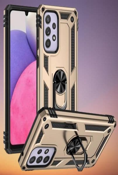 Shockproof Phone Cases For Samsung Galaxy A73 A53 A43 A33 A23 A13 5G 4G A03 Core Ring Stand Holder Protective Cover5370243